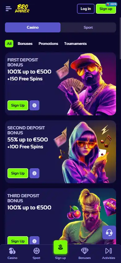 Browinner Casino screenshot 6