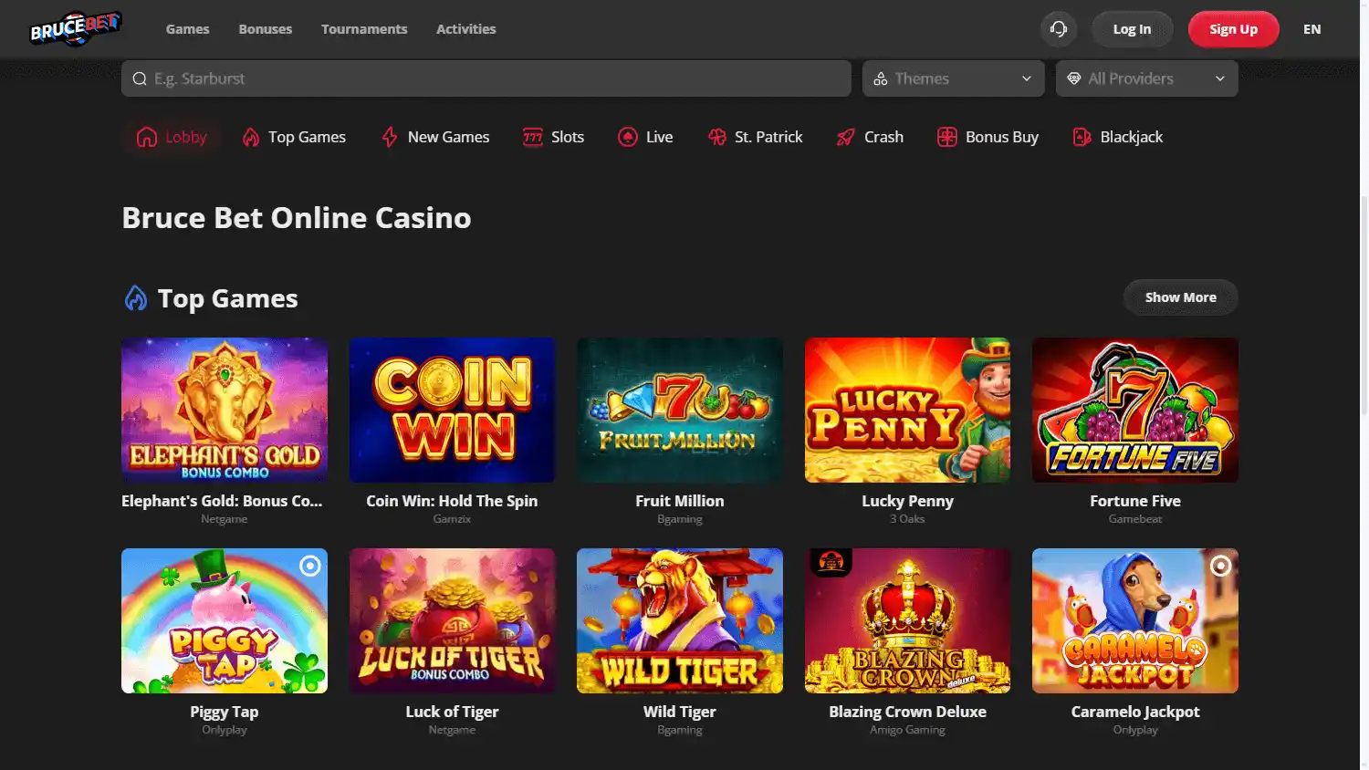 Bruce Bet Casino screenshot 2