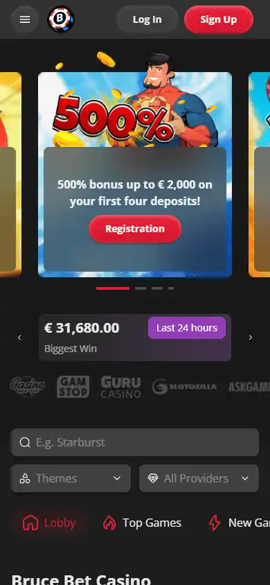 Bruce Bet Casino screenshot 4