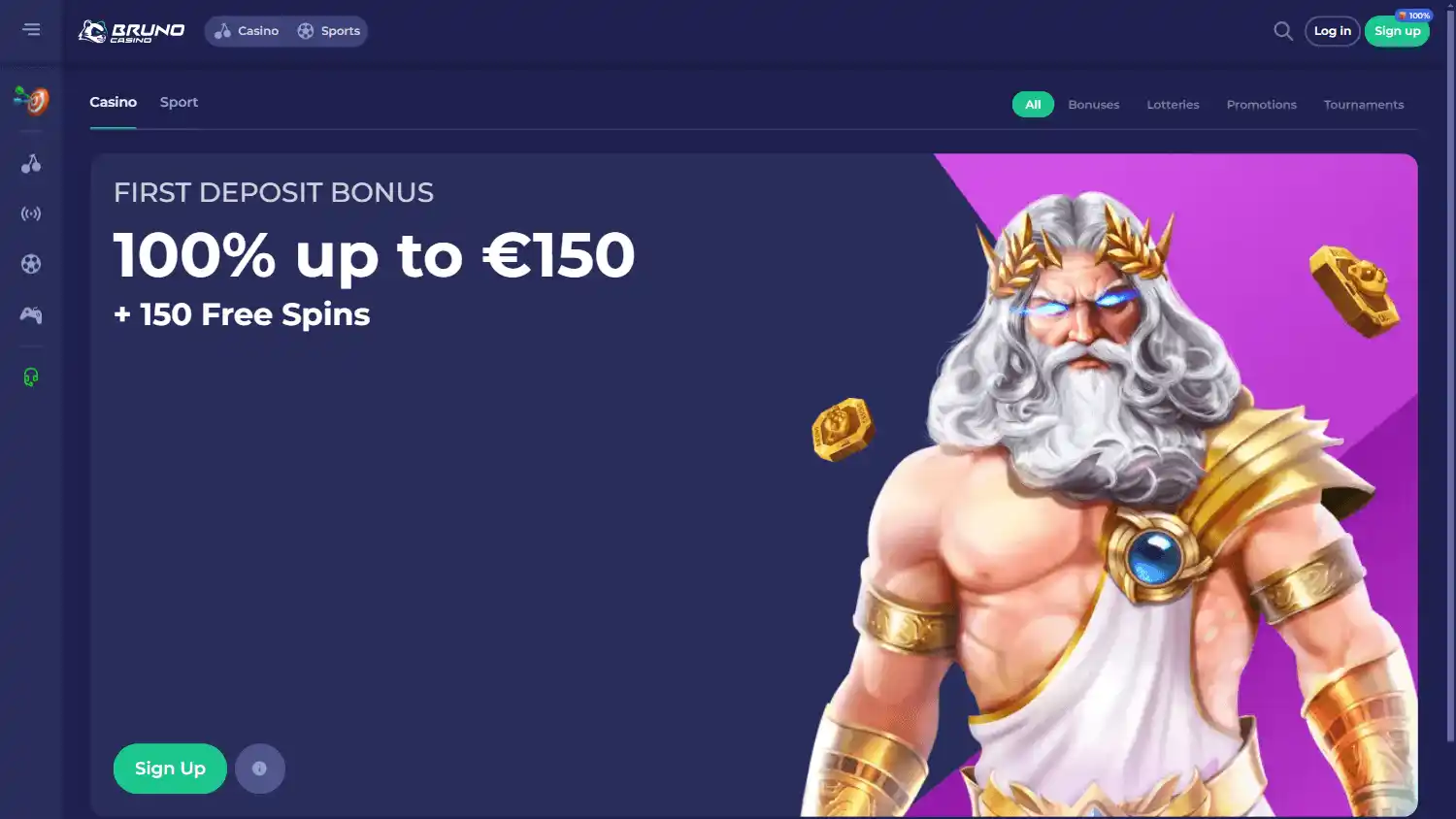 Bruno Casino screenshot 3