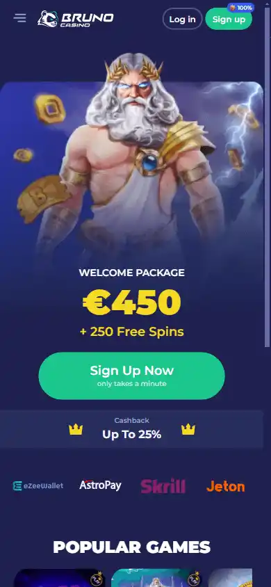 Bruno Casino screenshot 4