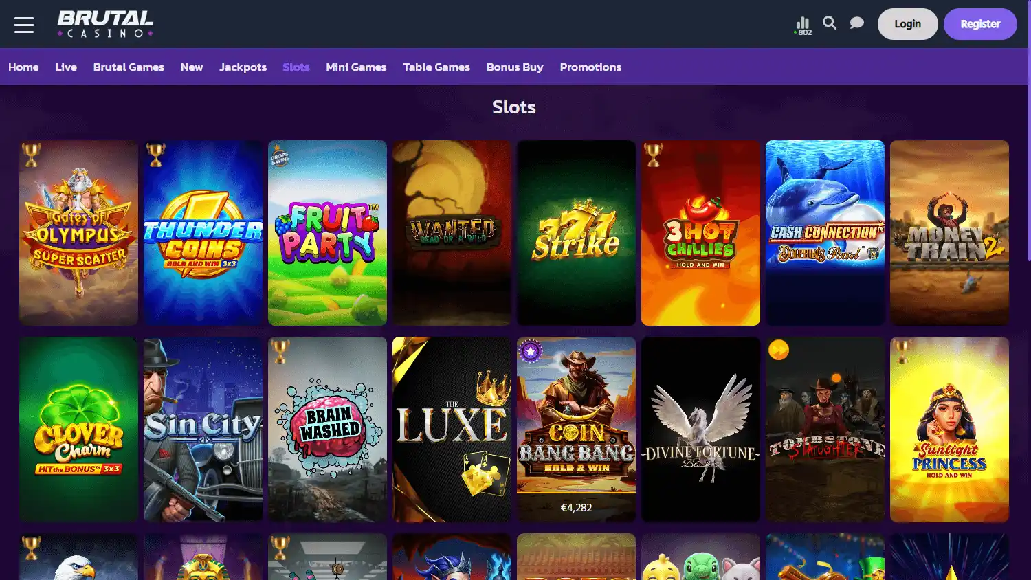 Brutal Casino screenshot 2