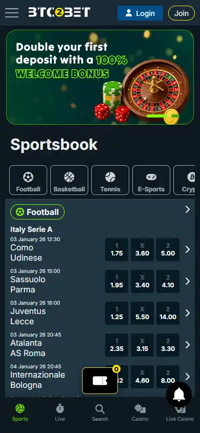 Btc2Bet Casino screenshot 4
