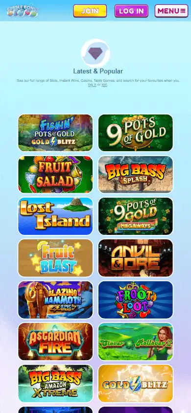 Bubble Bonus Bingo Casino screenshot 5