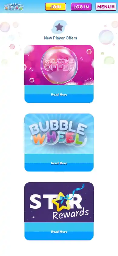 Bubble Bonus Bingo Casino screenshot 6