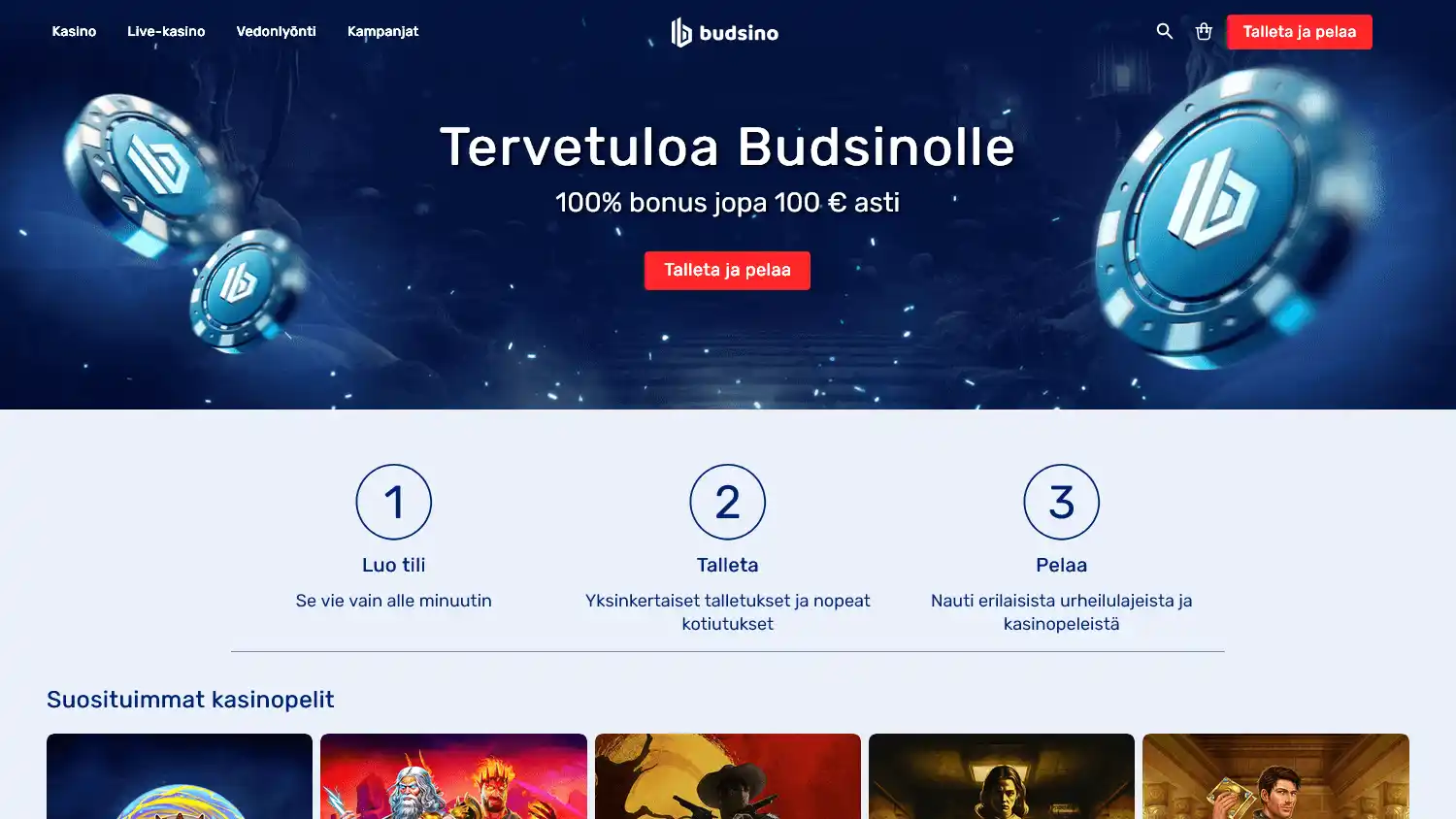 Budsino Casino screenshot 1