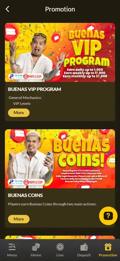 BUENAS Casino screenshot 6