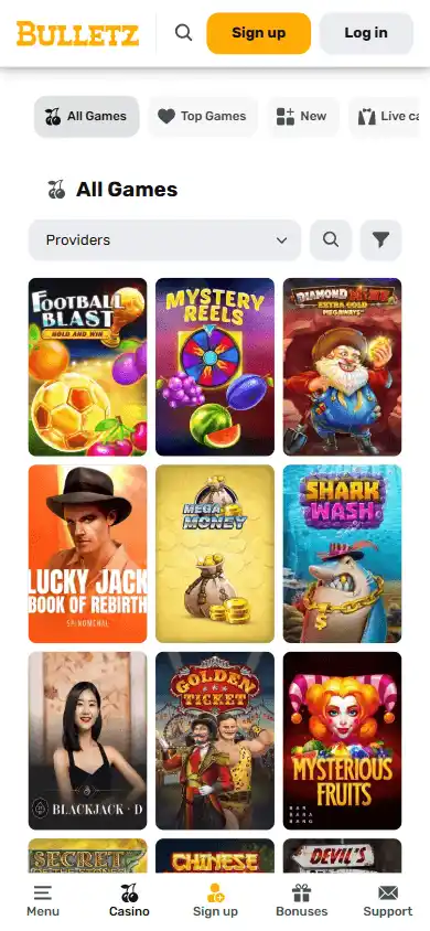 Bulletz Casino screenshot 5