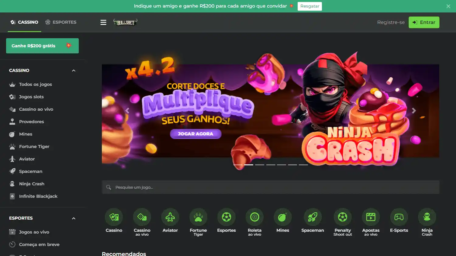 Bulls Bet Casino screenshot 1