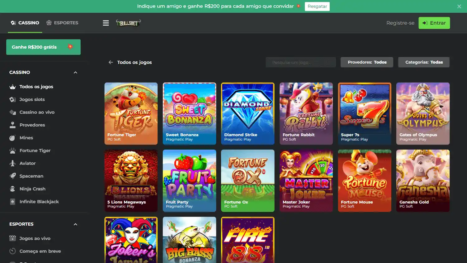 Bulls Bet Casino screenshot 2