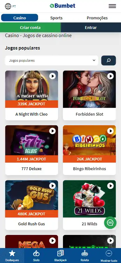 Bumbet Casino screenshot 5