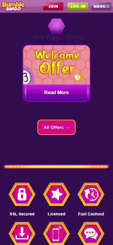 Bumble Bingo Casino screenshot 6