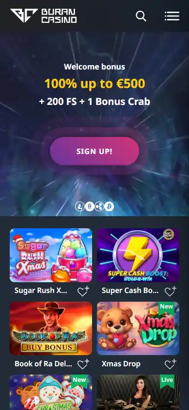 Buran casino screenshot 4