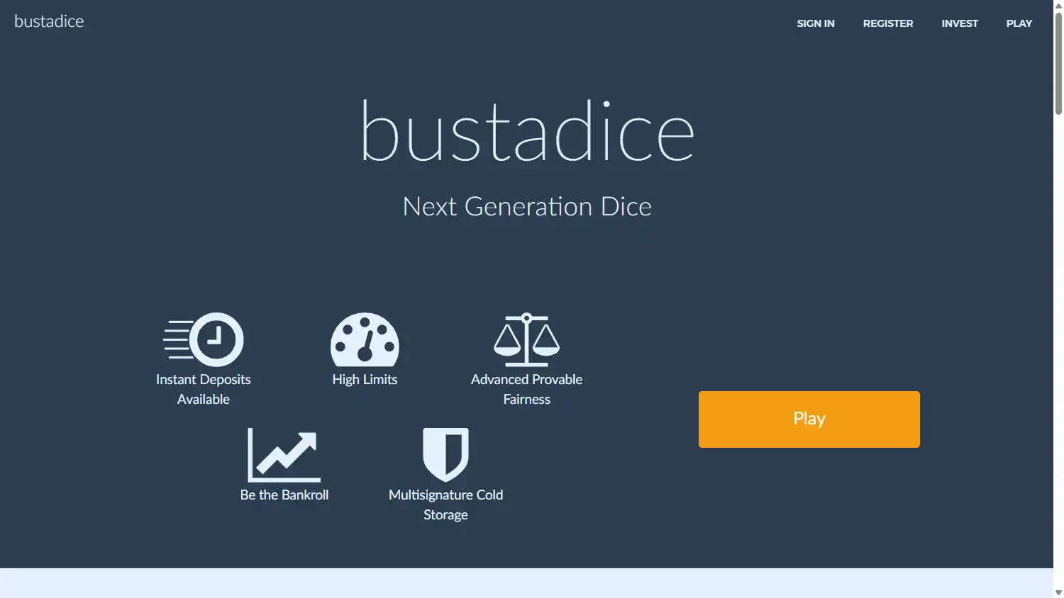 BustADice Casino screenshot 1