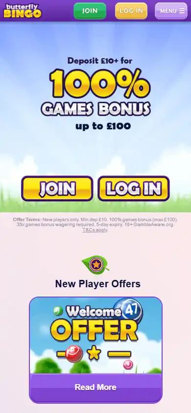 Butterfly Bingo Casino screenshot 4