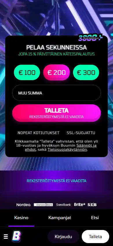 Buumi Casino screenshot 4