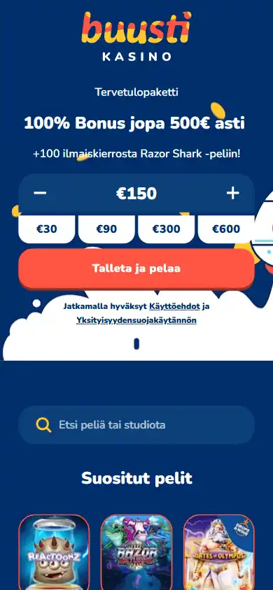 Buusti Casino screenshot 4