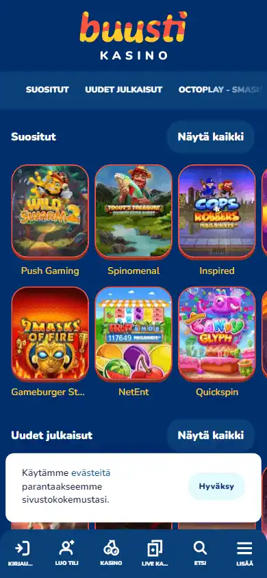 Buusti Casino screenshot 5