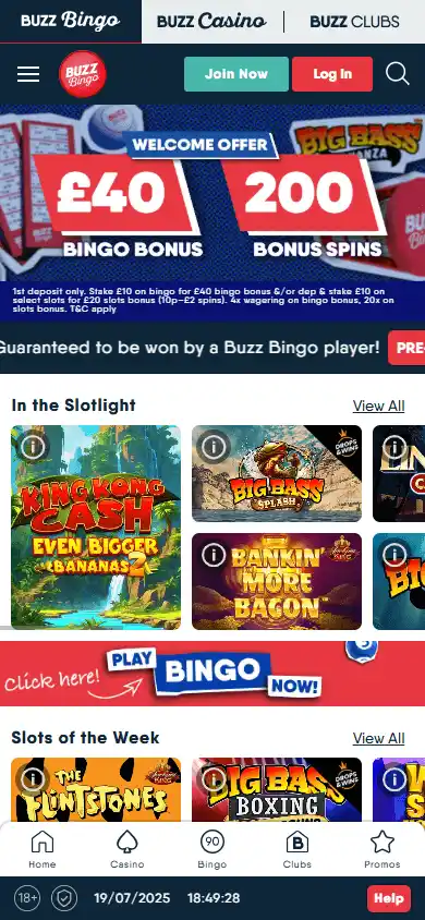 Buzz Bingo Casino screenshot 4