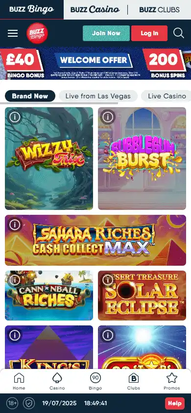 Buzz Bingo Casino screenshot 5