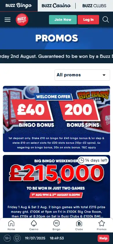 Buzz Bingo Casino screenshot 6