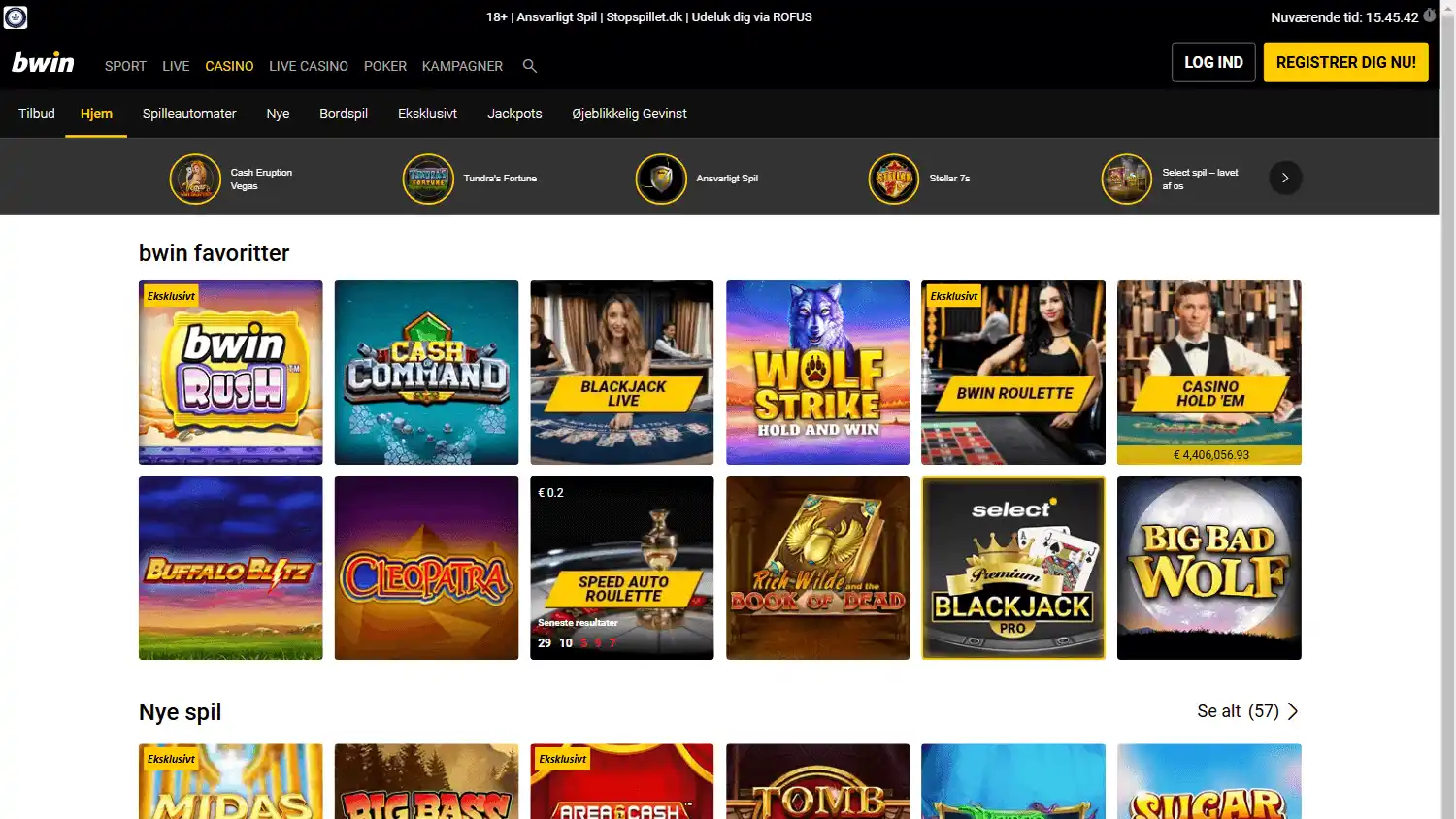 bwin Casino screenshot 1