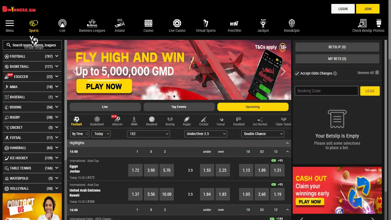 Bwinners Casino screenshot 1