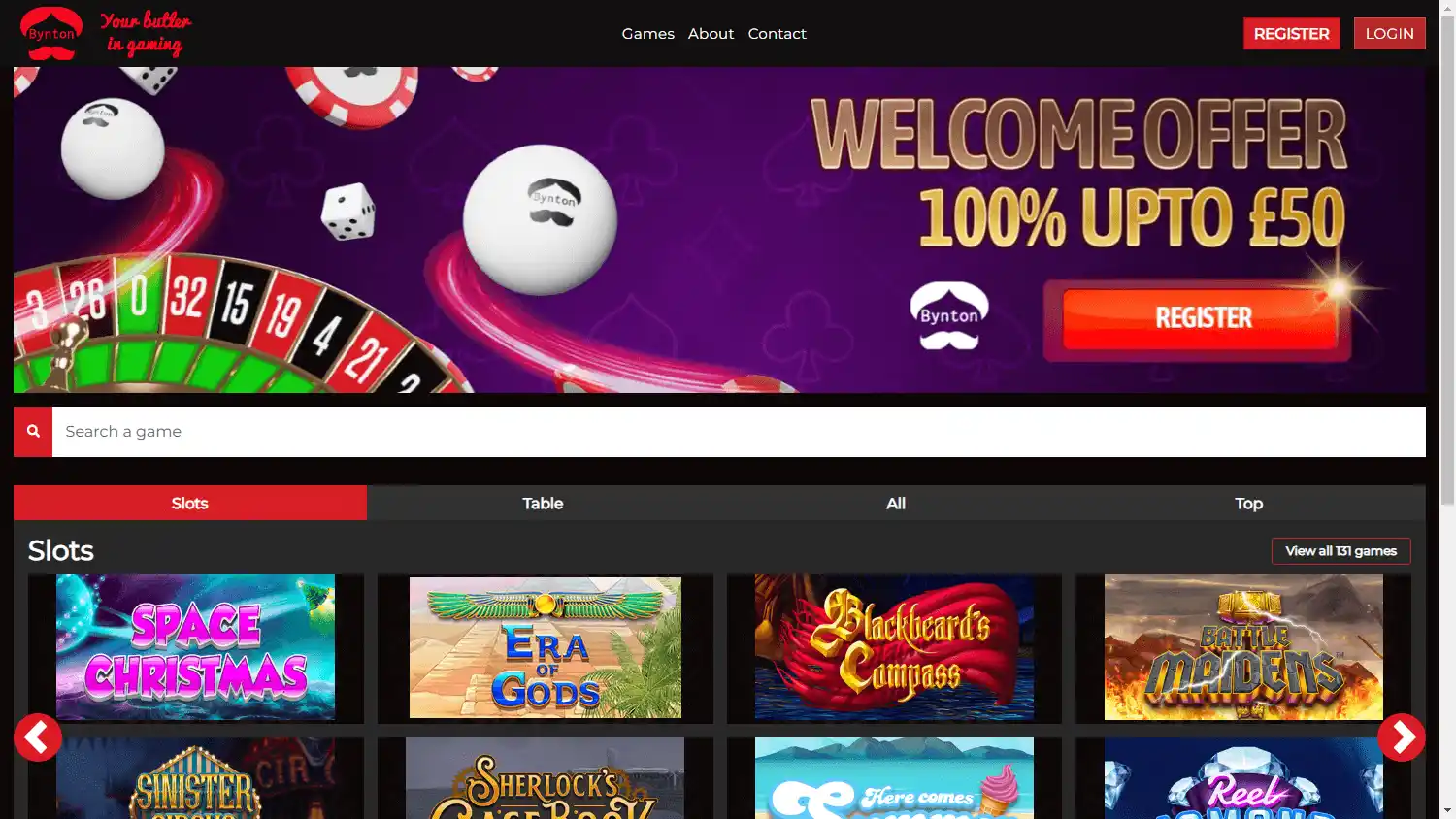 Bynton Casino screenshot 1