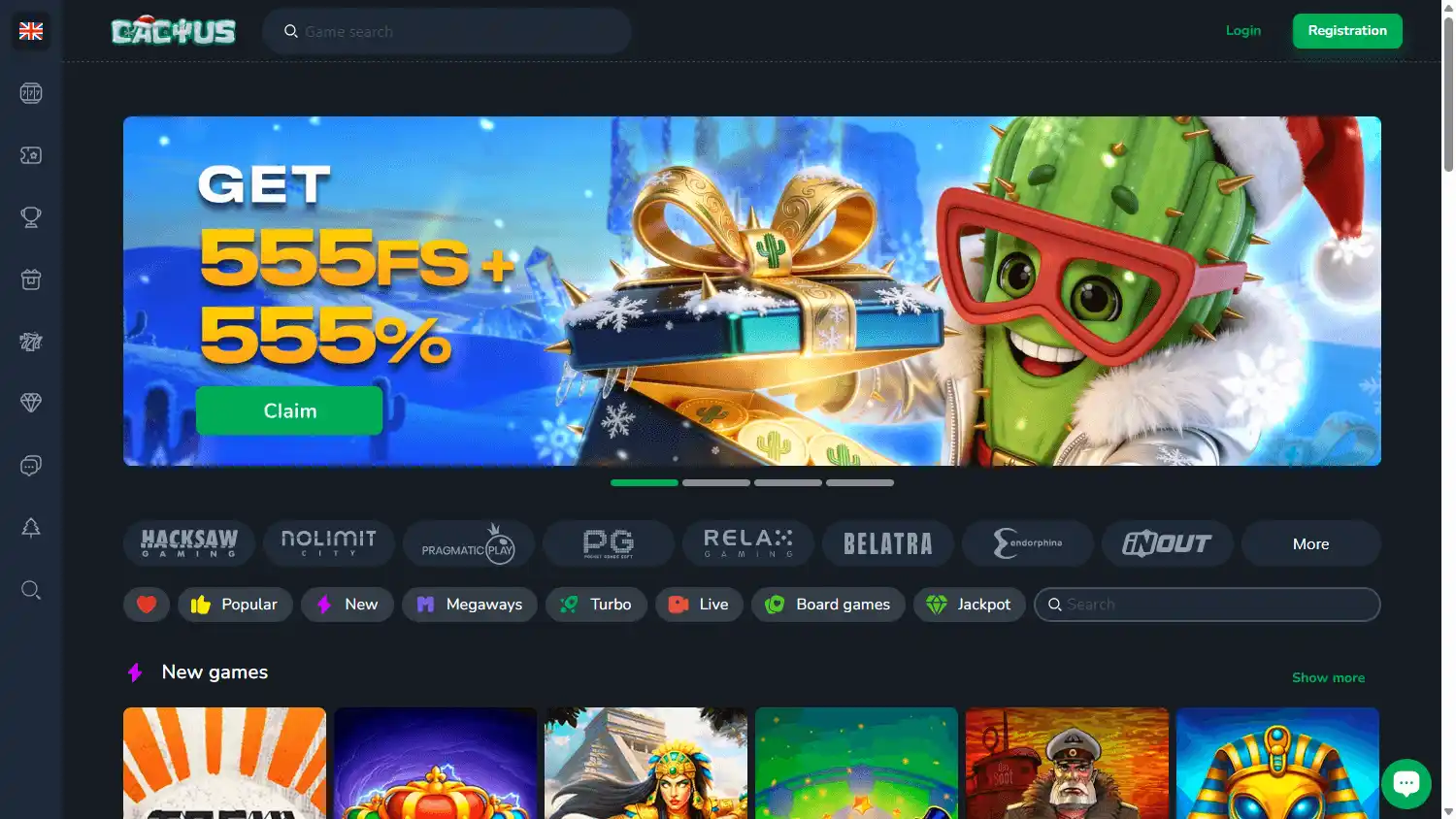 Cactus Casino screenshot 1