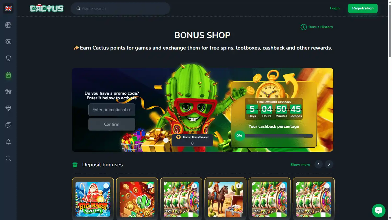 Cactus Casino screenshot 3
