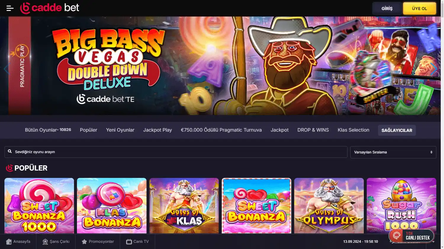 CaddeBet Casino screenshot 2