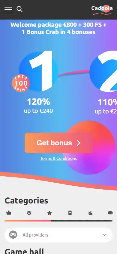 Cadoola Casino screenshot 3