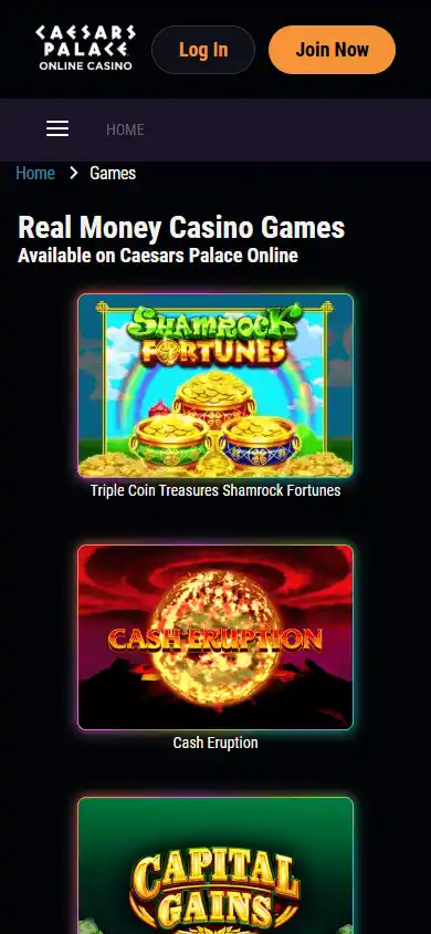 Caesars Palace Online Casino screenshot 5