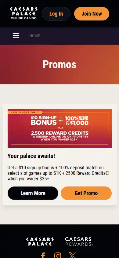 Caesars Palace Online Casino screenshot 6