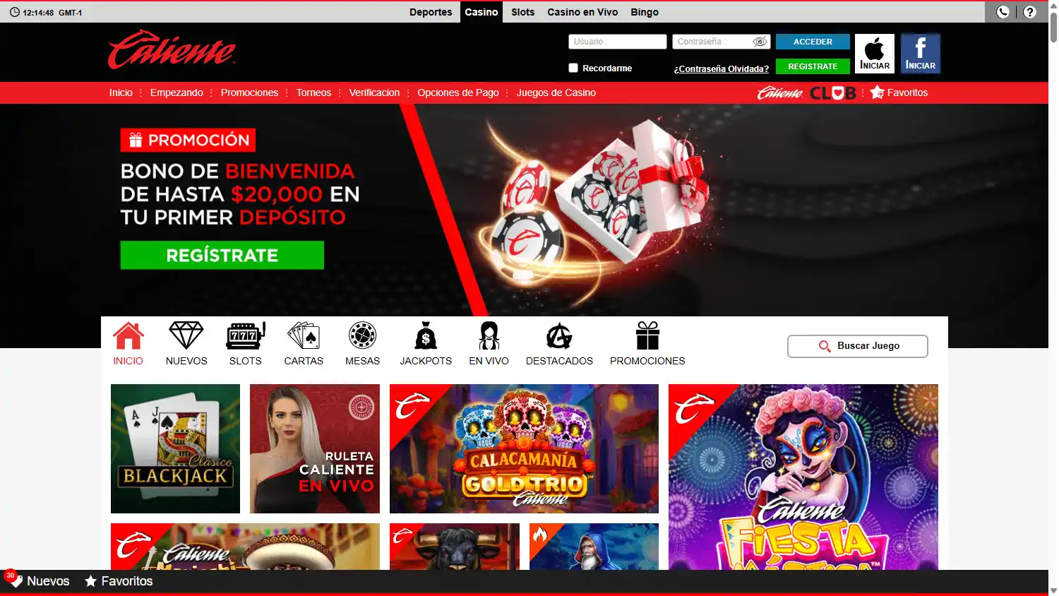 Caliente Casino PE screenshot 2
