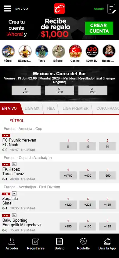 Caliente Casino PE screenshot 4