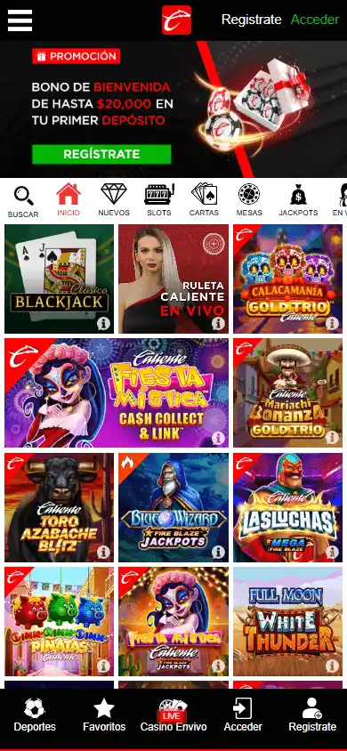 Caliente Casino PE screenshot 5