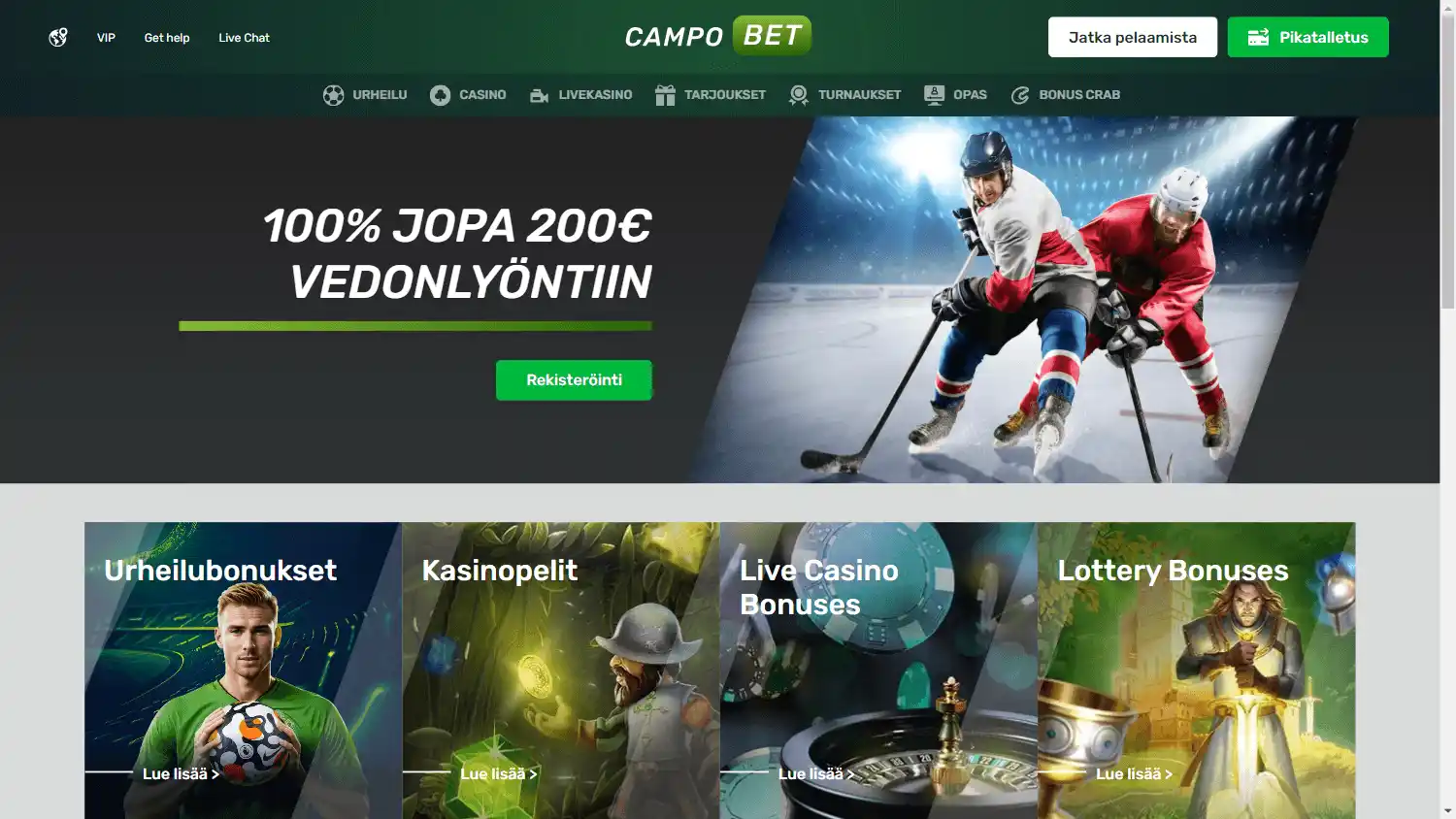 CampoBet Casino DK screenshot 3