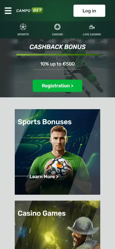 CampoBet Casino DK screenshot 4