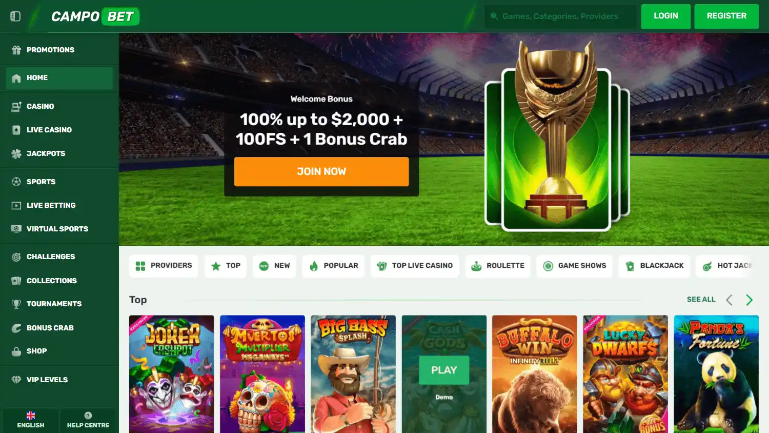 CampoBet Casino MX screenshot 1