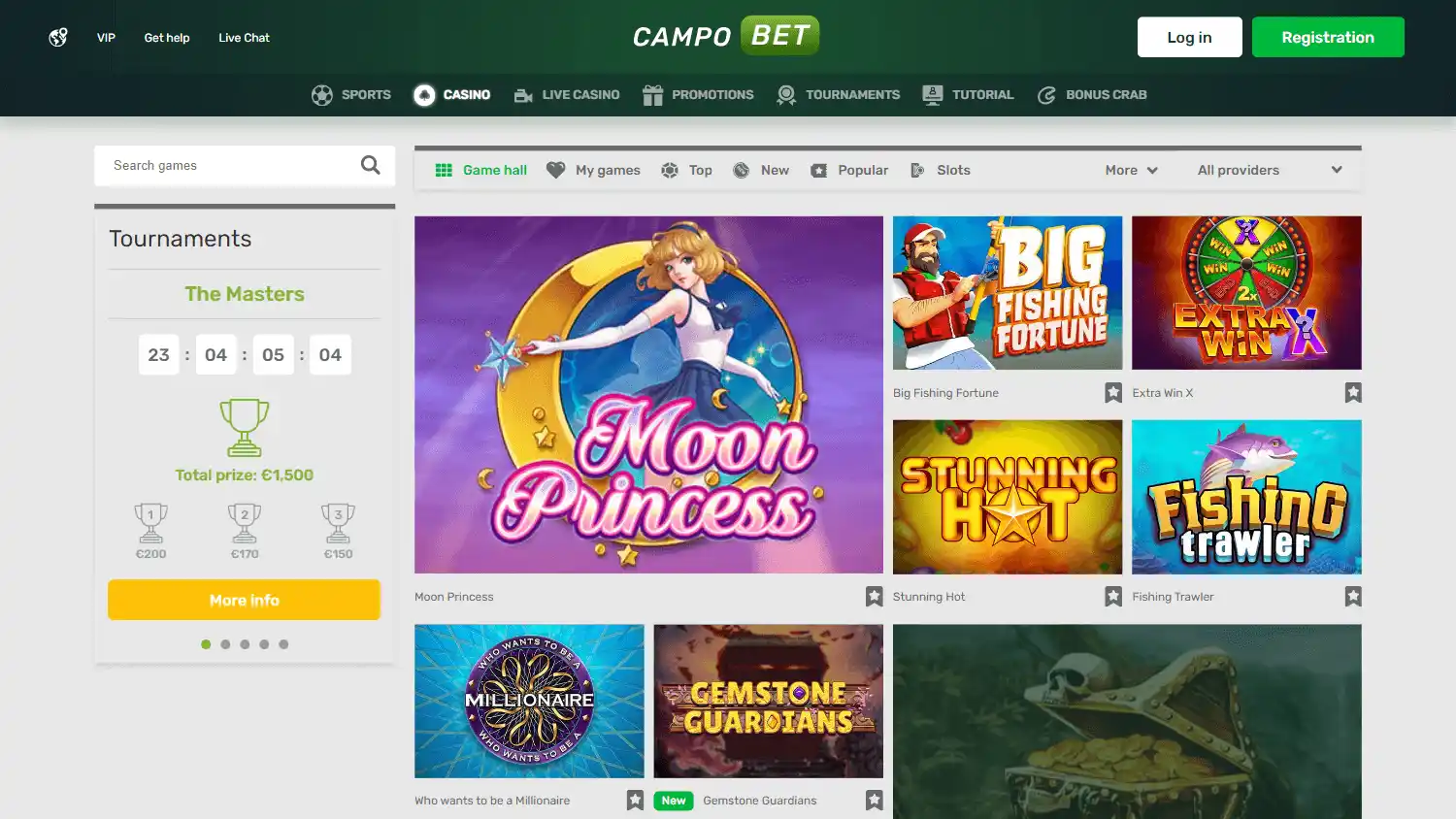CampoBet Casino SE screenshot 3