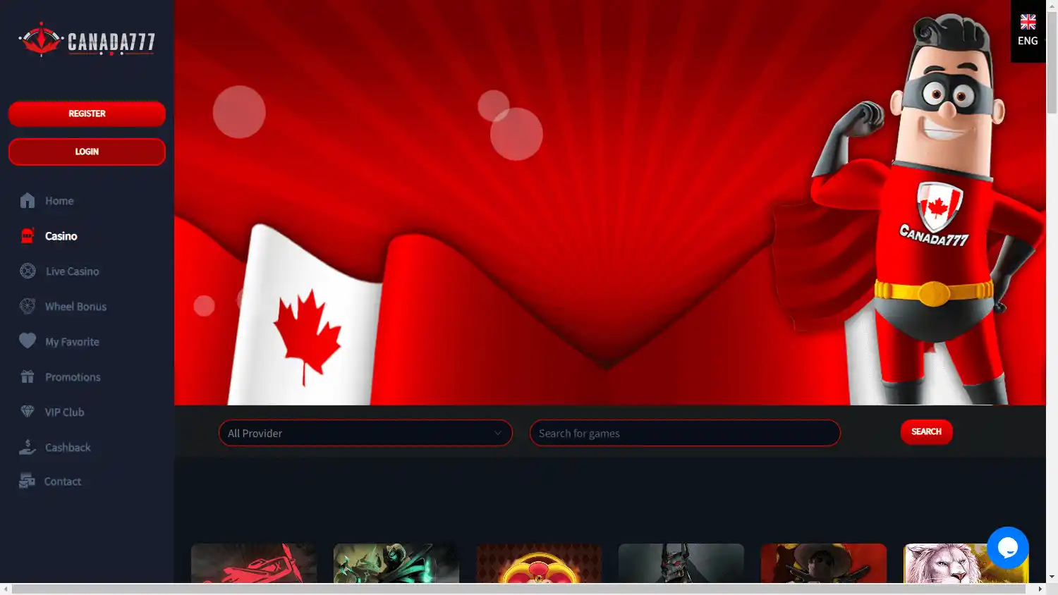 Canada777 Casino screenshot 2