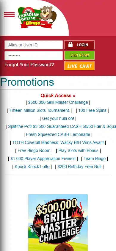 Canadian Dollar Bingo Casino screenshot 7