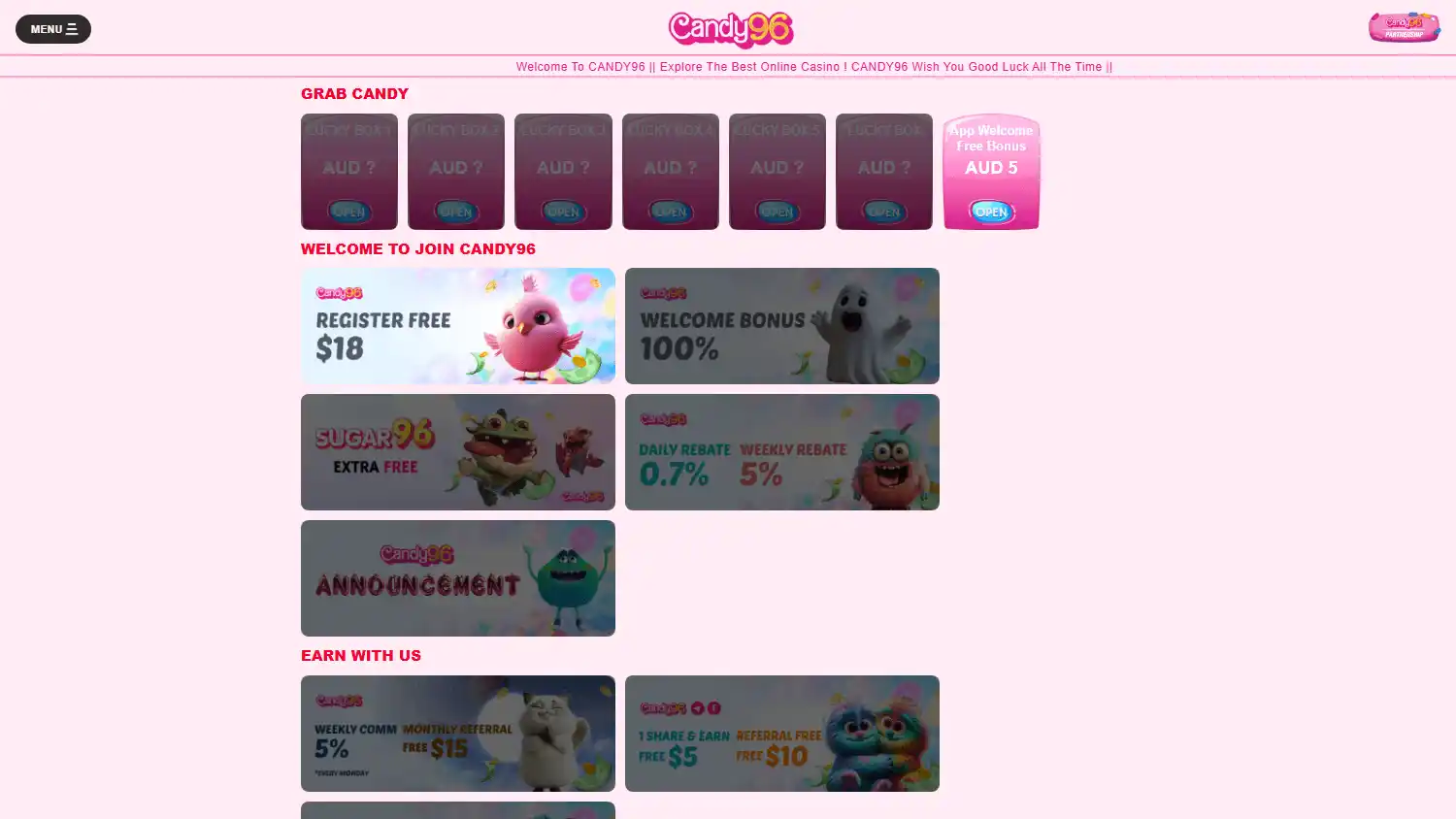 CANDY96 Casino screenshot 3