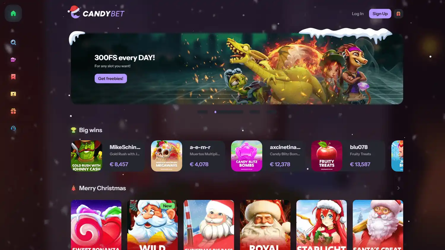 CandyBet.eu Casino screenshot 1
