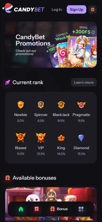 CandyBet.eu Casino screenshot 6