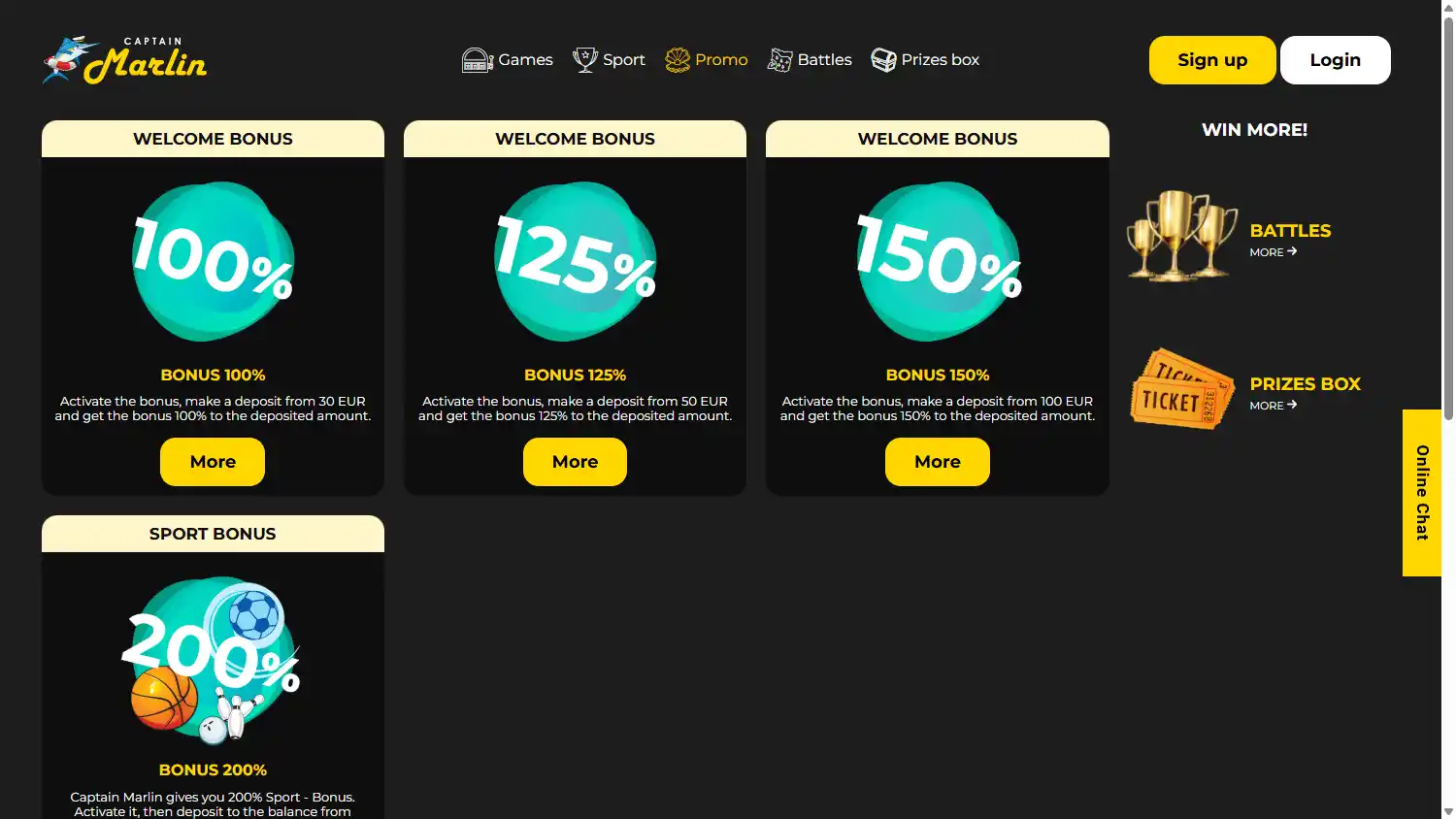 Captain Marlin Casino screenshot 3