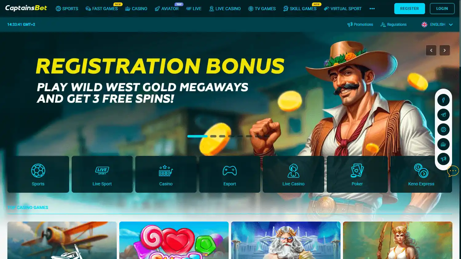 Captainsbet Casino screenshot 1