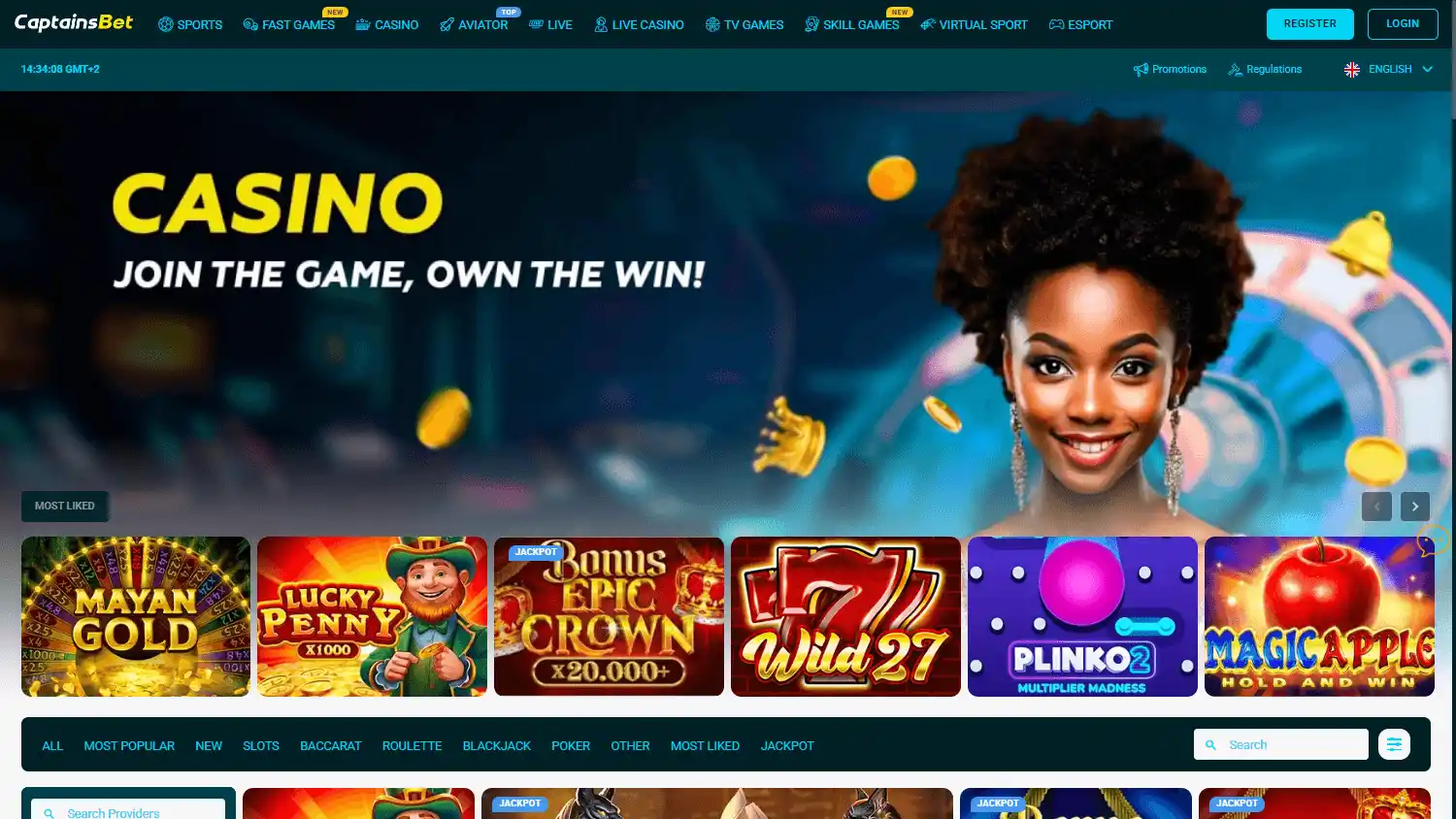 Captainsbet Casino screenshot 2