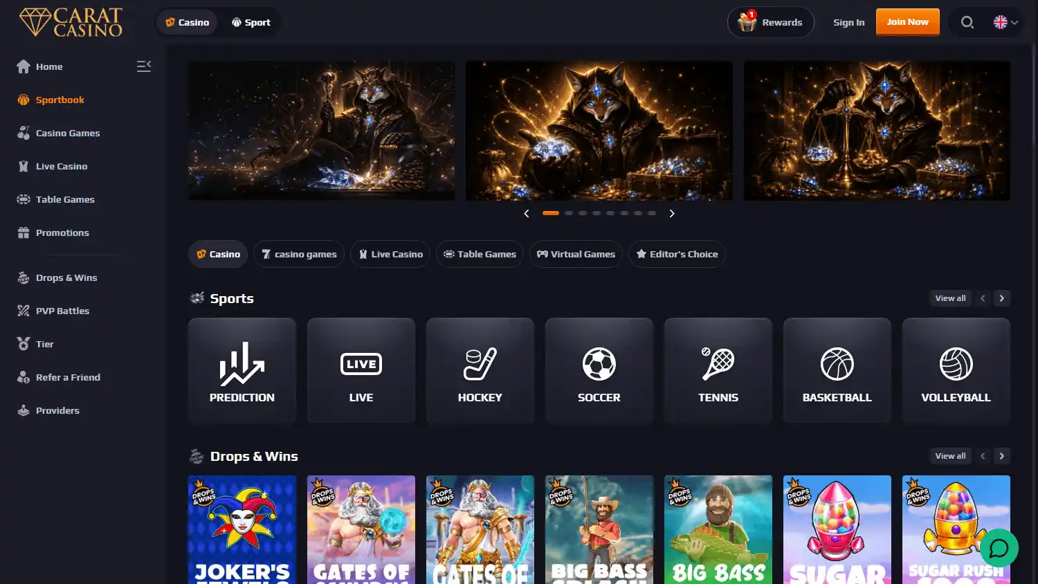 Carat Casino screenshot 2